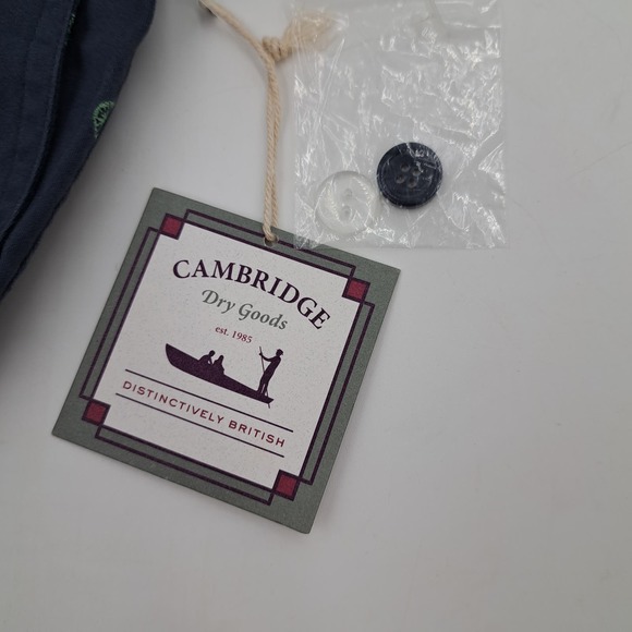 Cambridge Navy Blue Shorts Lime Embroidered Bicycles 12 - Picture 8 of 12